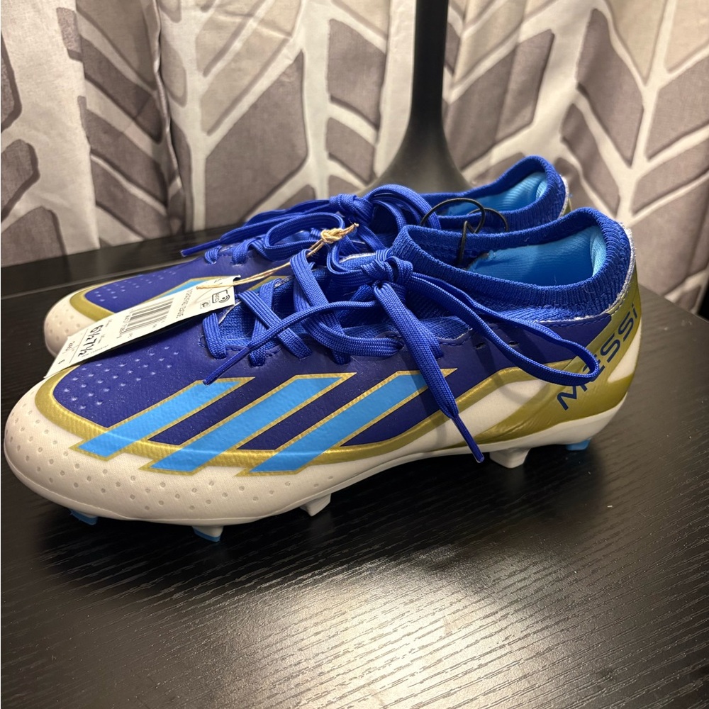 Adidas X Crazyfast League Cleats - Blue and Gold - Picture 2 of 4
